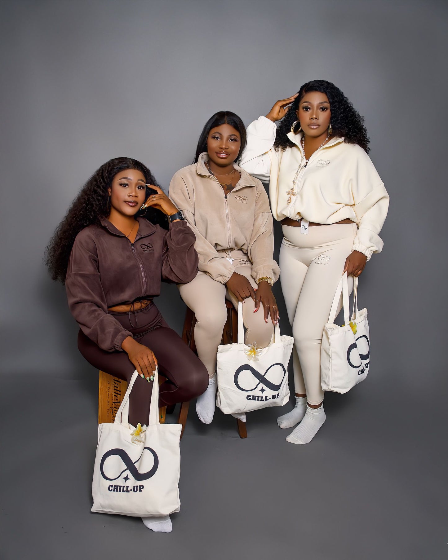 Brown Jacket and Skinny Pants Set